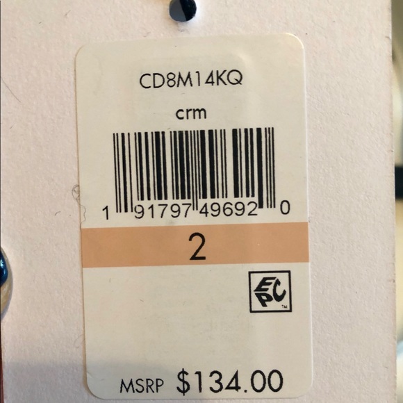 Calvin Klein, Ivory Dress w/Ruffle, Size 2 - Picture 3 of 3